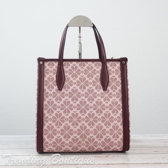 NWT Kate Spade Spade Flower Coated Canvas Infinite Medium North South Tote - Picture 4 of 12